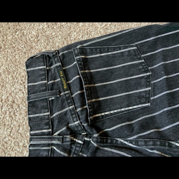 Reformation Roper Striped Jeans (smart ass patch) - Picture 6 of 7